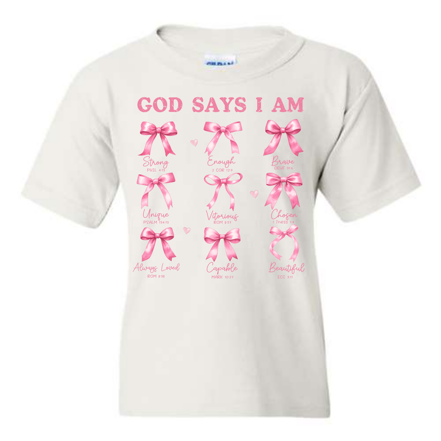 God Says I Am – Girls Identity in Christ Tee