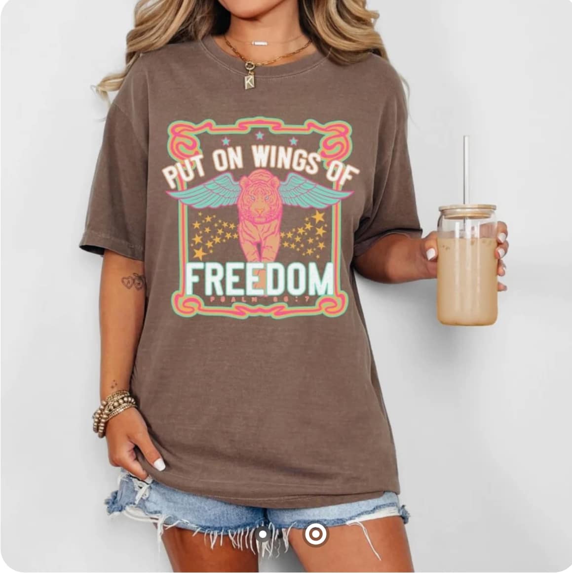 Put on Wings of Freedom T-Shirt | Inspiring Christian Apparel