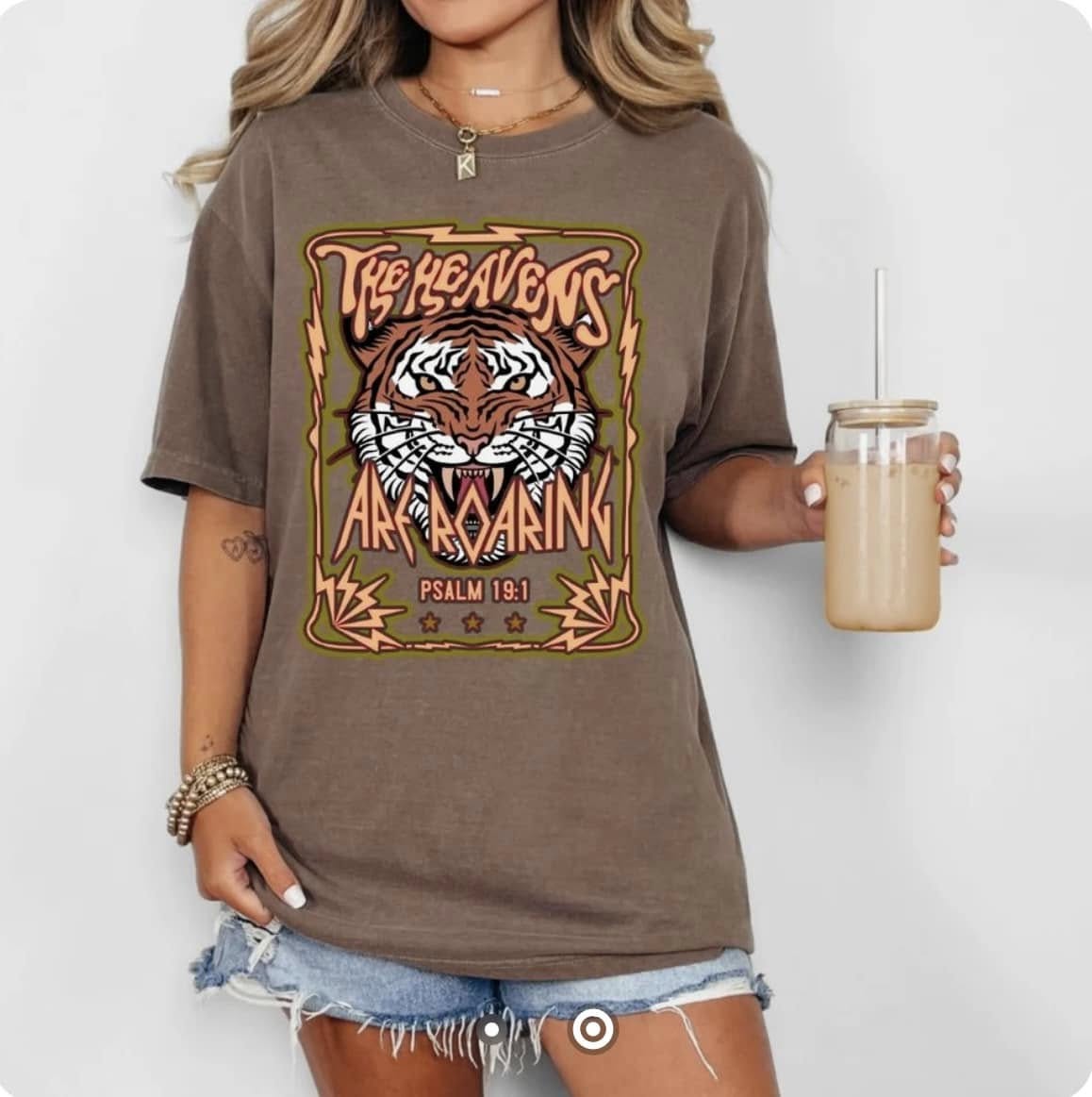 "The Heavens Are Roaring" Worship-Inspired T-Shirt