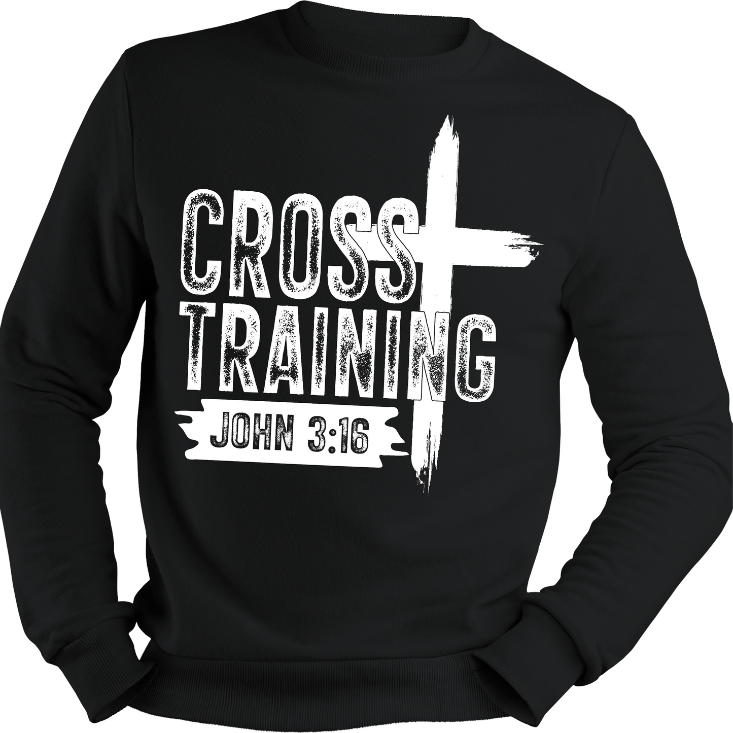 Cross Training T-Shirt – John 3:16 Faith & Strength