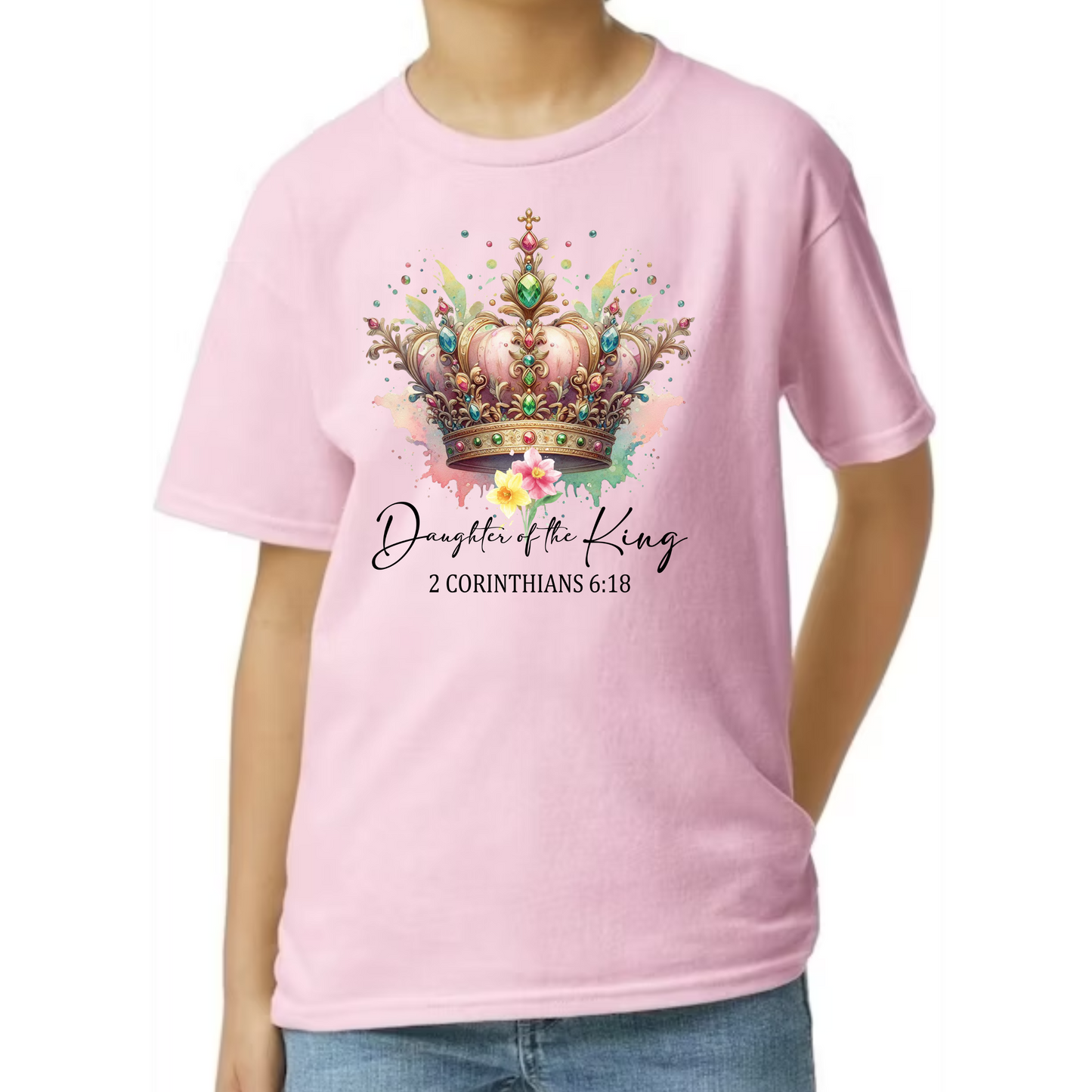 π Daughter of the King - Youth Christian T-Shirt