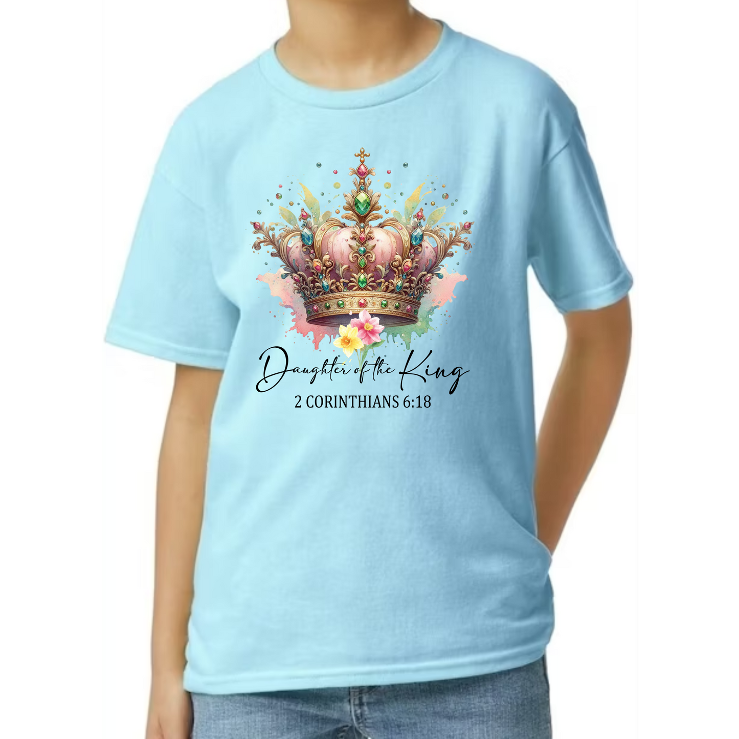 π Daughter of the King - Youth Christian T-Shirt