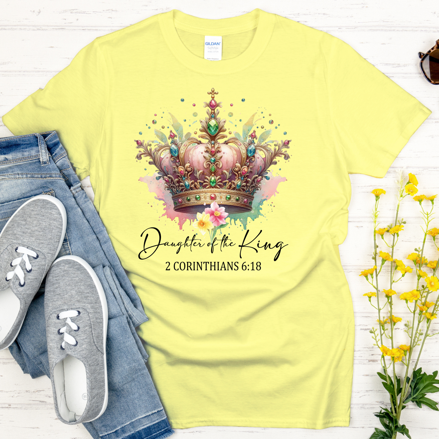 👑 Daughter of the King - Christian Women’s T-Shirt