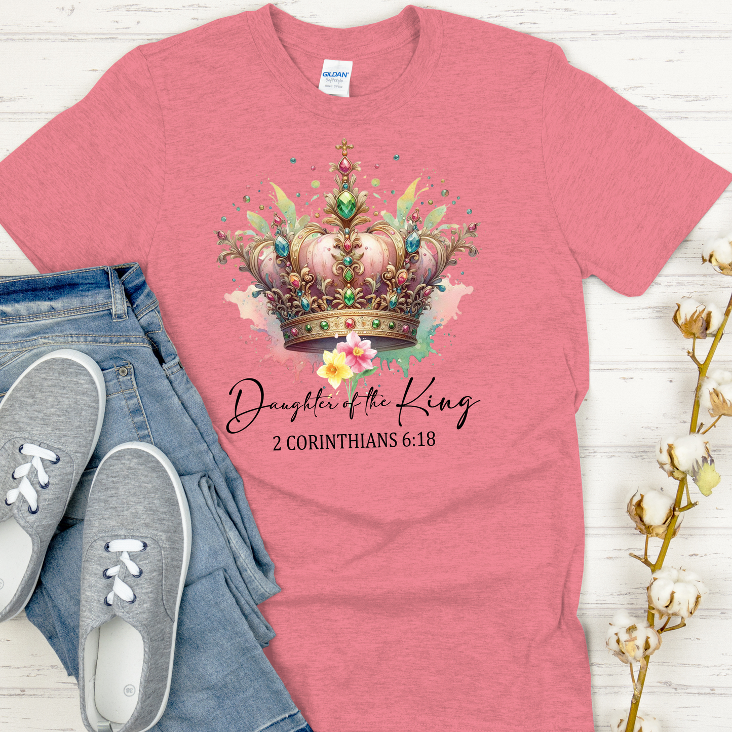 👑 Daughter of the King - Christian Women’s T-Shirt