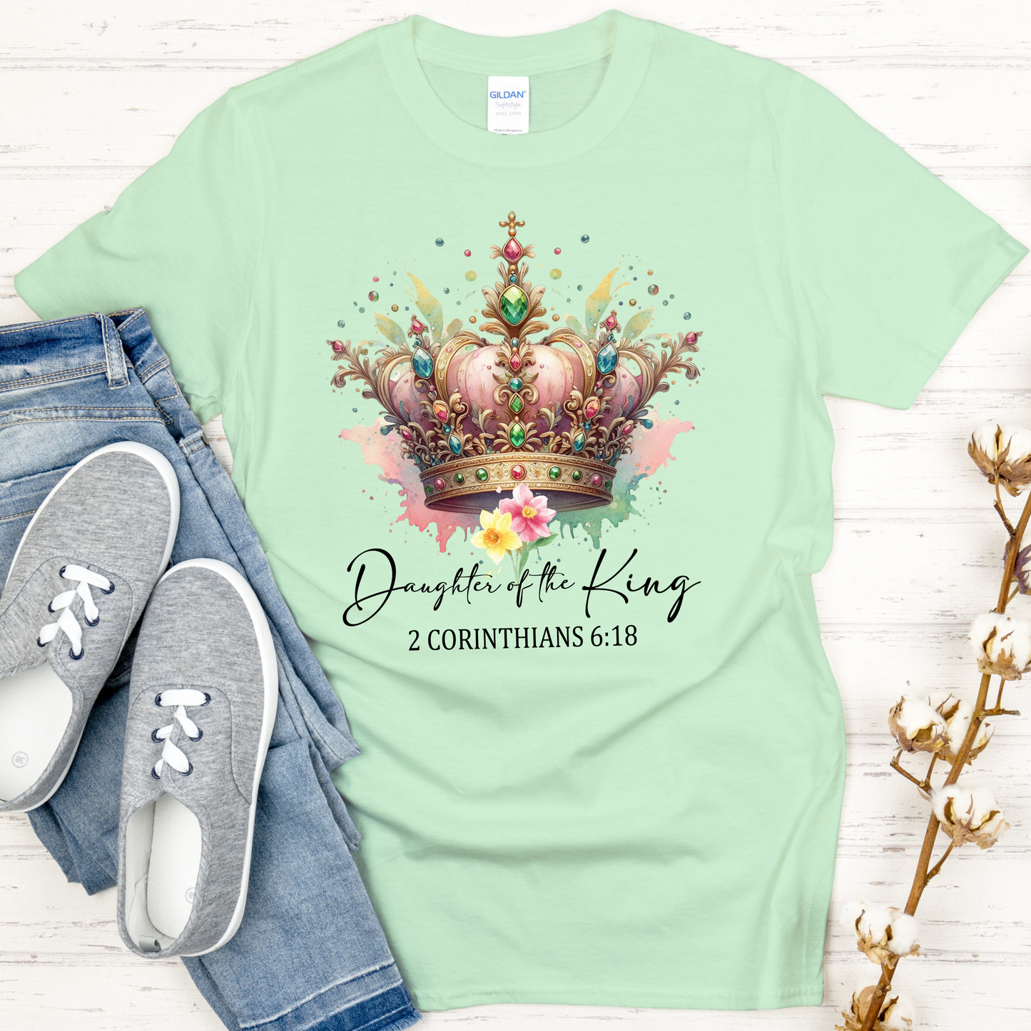 👑 Daughter of the King - Christian Women’s T-Shirt