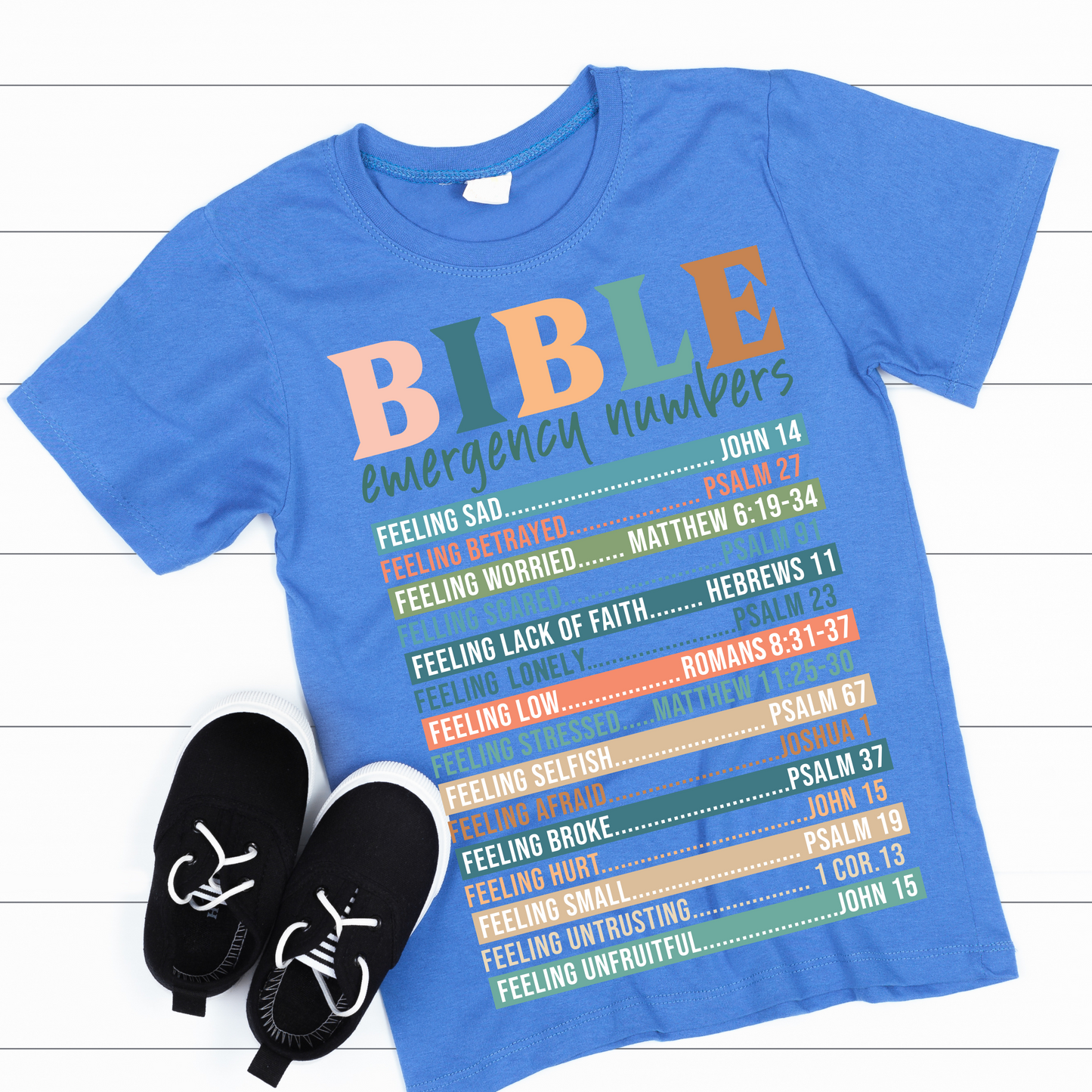 "Bible Emergency Numbers" T-Shirt
