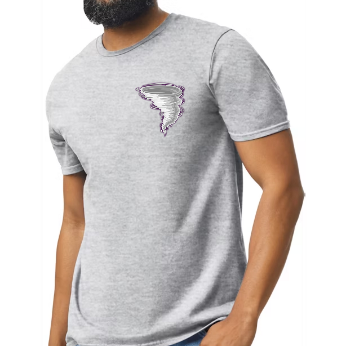 Purvis High School Tornadoes Spirit Tee – Purple & Gold Glitter Edition