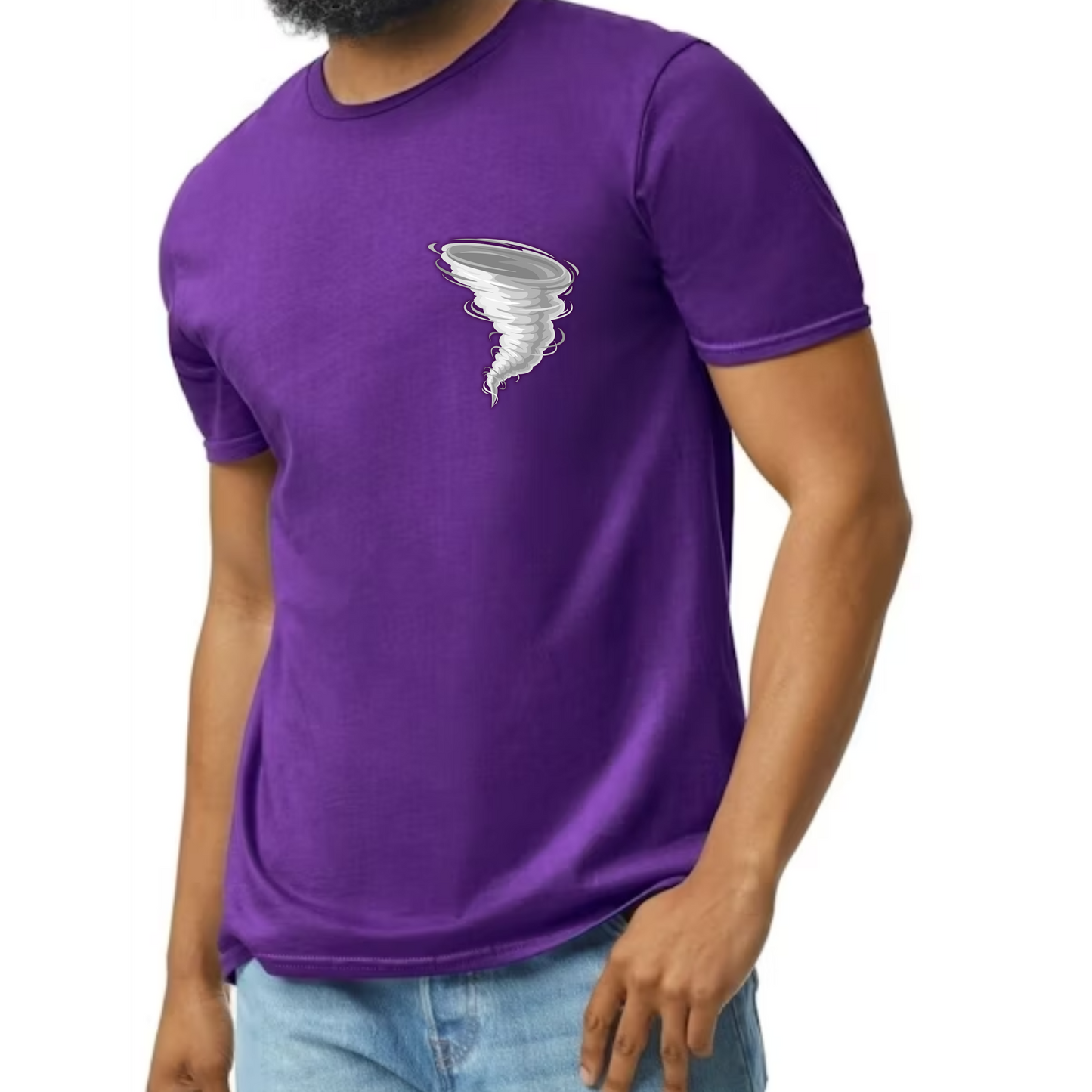 Purvis High School Tornadoes Spirit Tee – Purple & Gold Glitter Edition