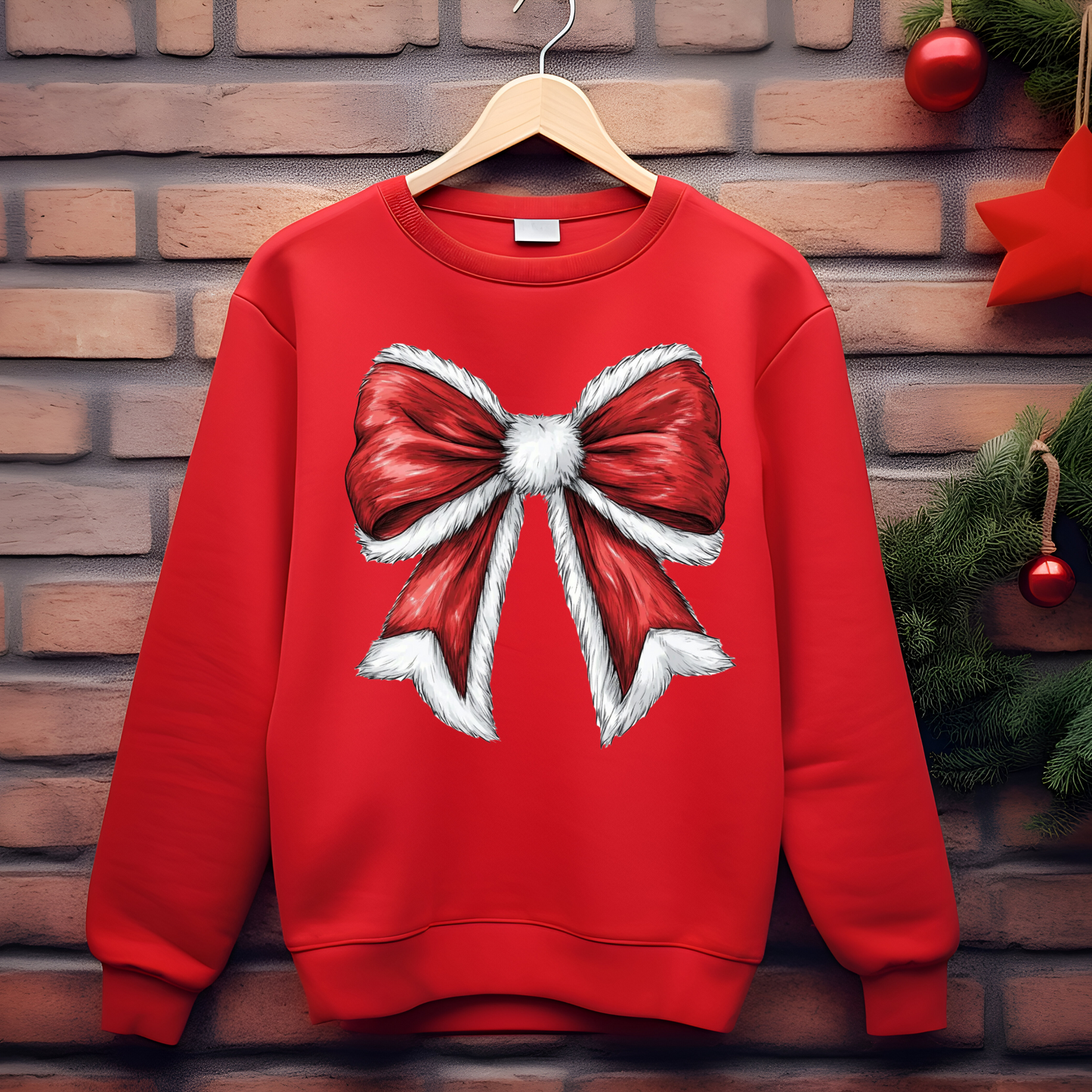 Santa Bow Tee