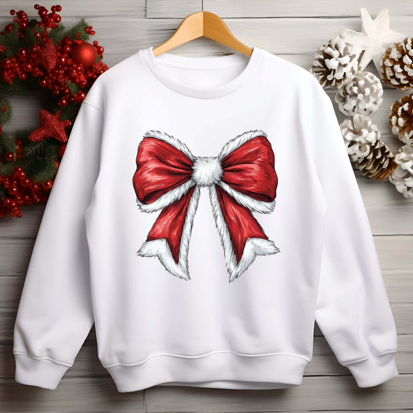 Santa Bow Tee