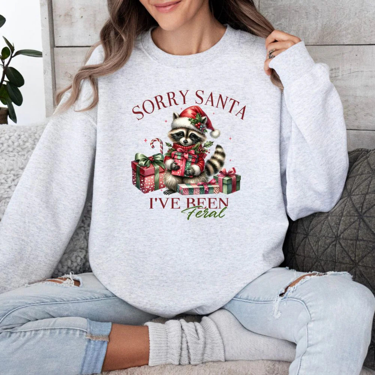 Sorry Santa I've Been Feral Tee