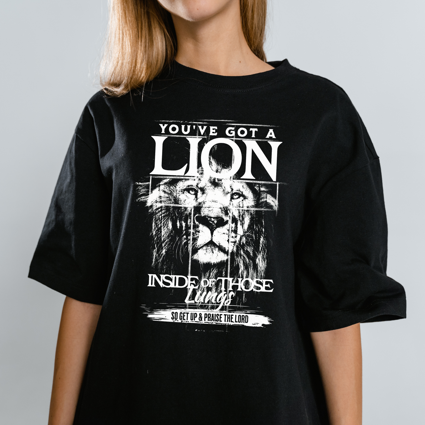 Lion Inside T-Shirt – Bold Faith, Powerful Praise