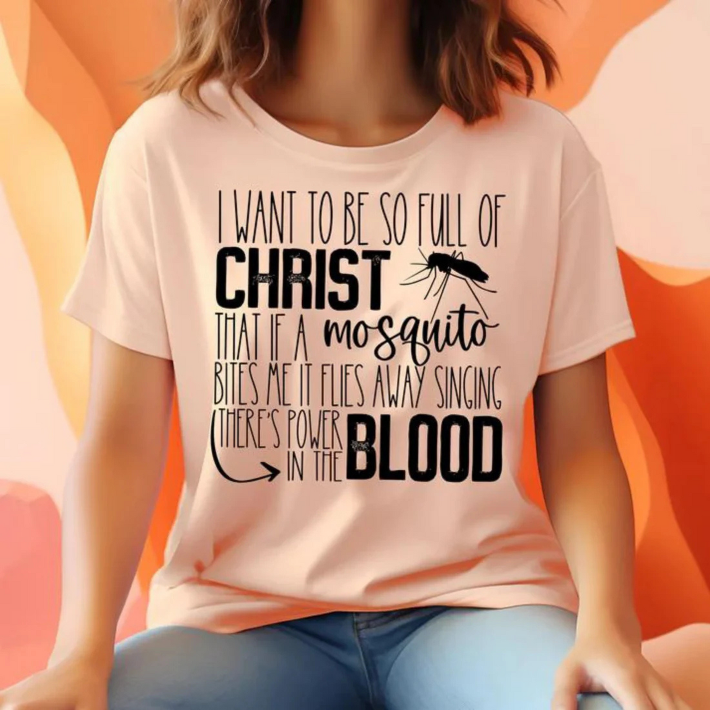 There's Power in the Blood T-Shirt – Strength Through Faith