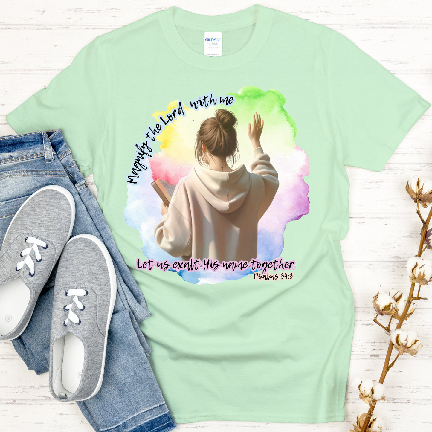 "Magnify the Lord with Me – Psalm 34:3" Worship Tee