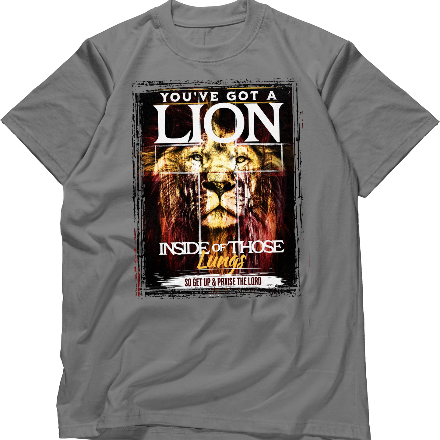 Lion Inside T-Shirt – Bold Faith, Powerful Praise