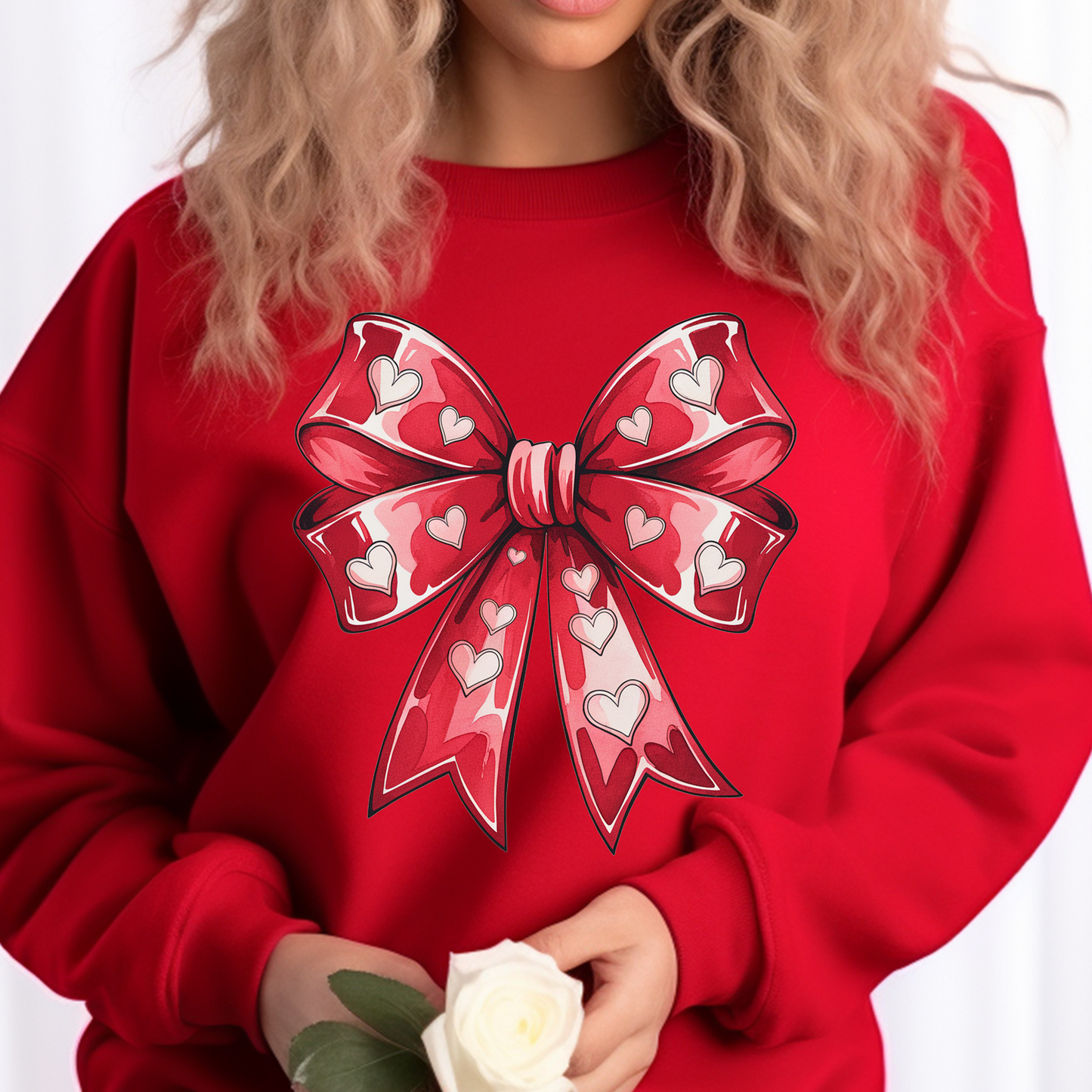 Red Heart Bow Tee