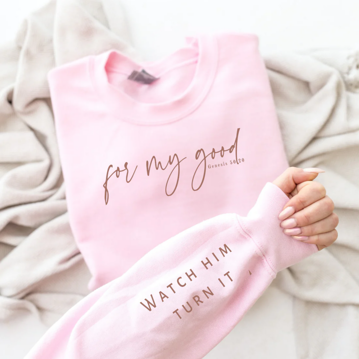 Watch Him Turn It for My Good Long Sleeve – Faith in Every Season