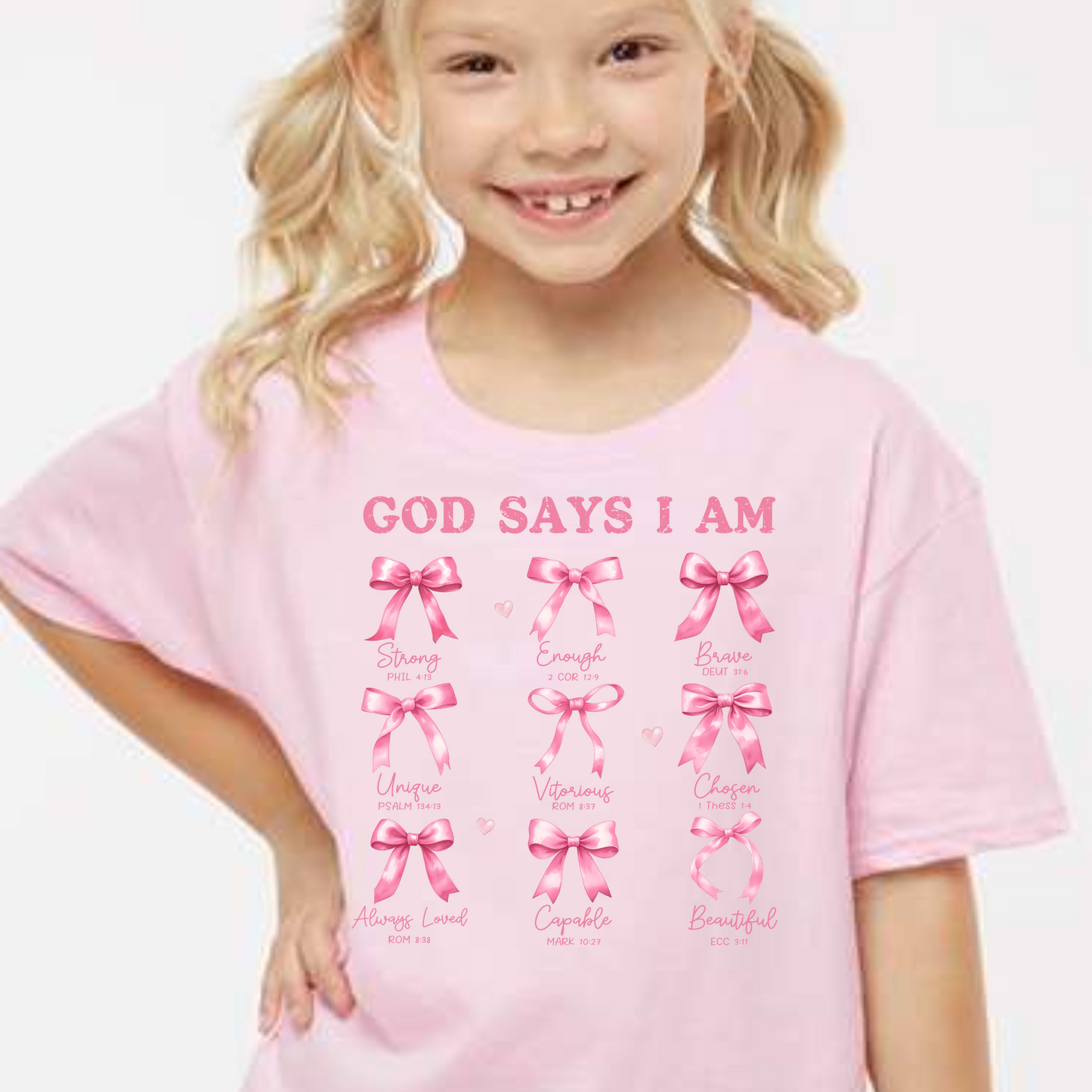God Says I Am – Girls Identity in Christ Tee