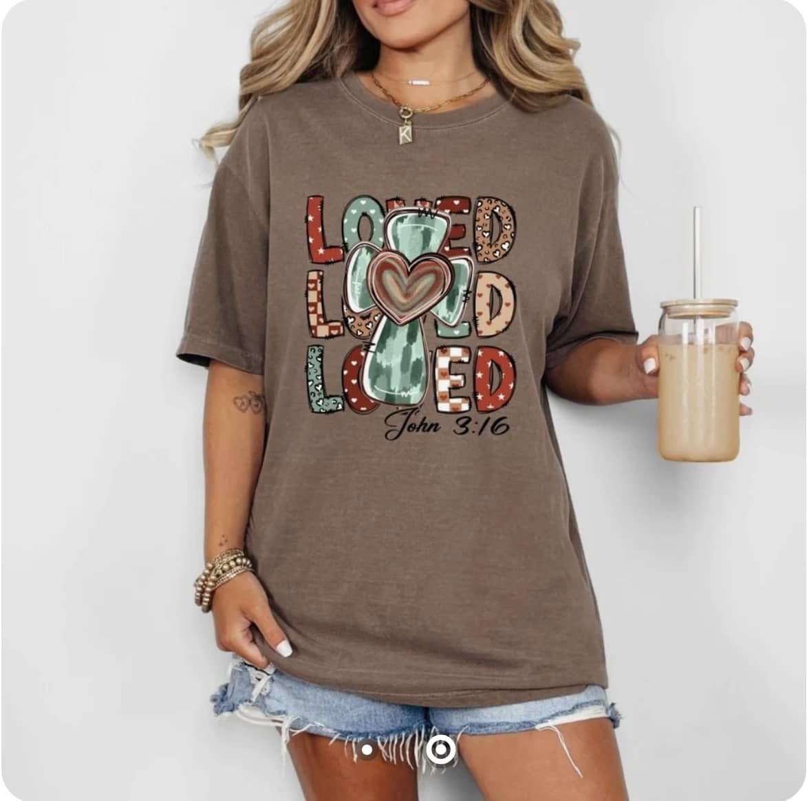 Loved - John 3:16 T-Shirt | Christian Faith Apparel – TCM Designs