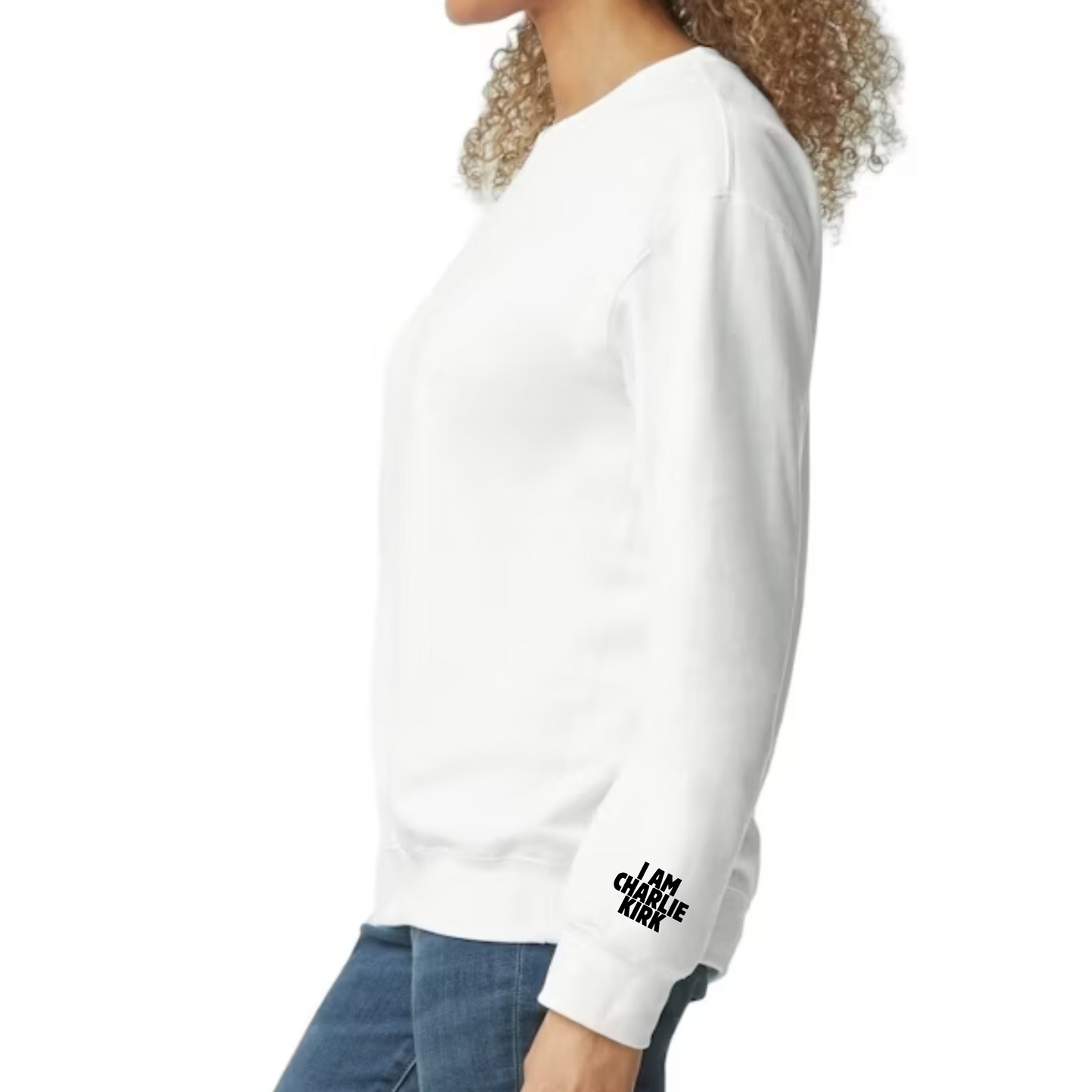 Patriotic Sweatshirt – I AM CHARLIE / FREEDOM USA Map