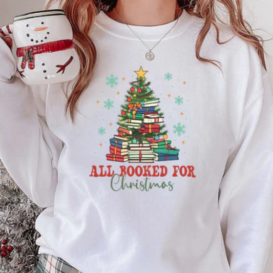 All Booked For Christmas Tee