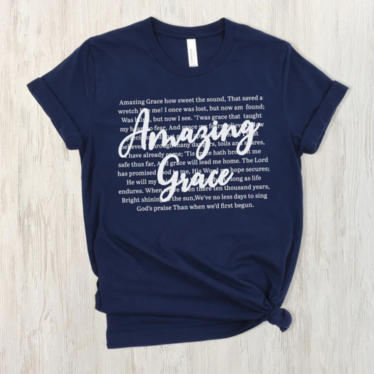 Amazing Grace Lyric Tee