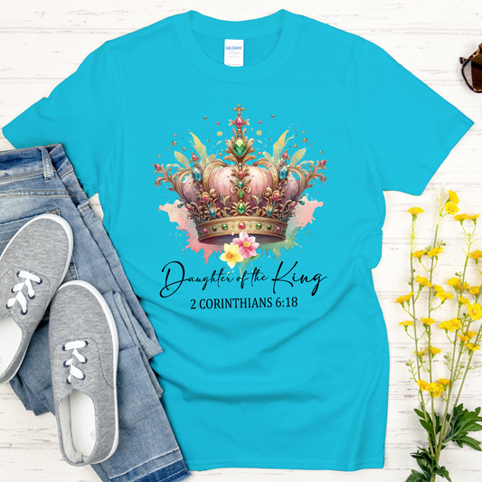 👑 Daughter of the King - Christian Women’s T-Shirt