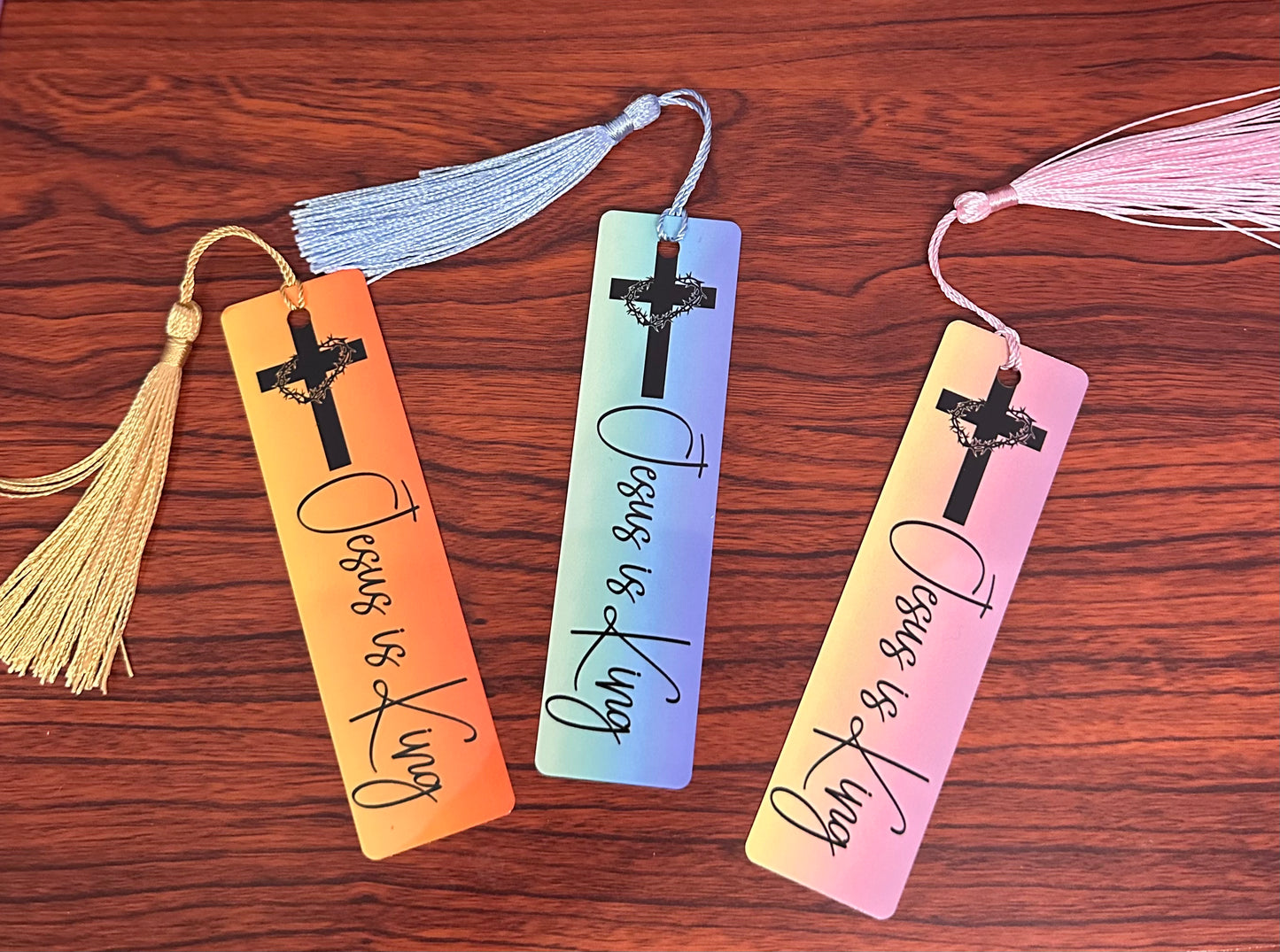 Jesus Is King – Faith-Inspired Christian Bookmark
