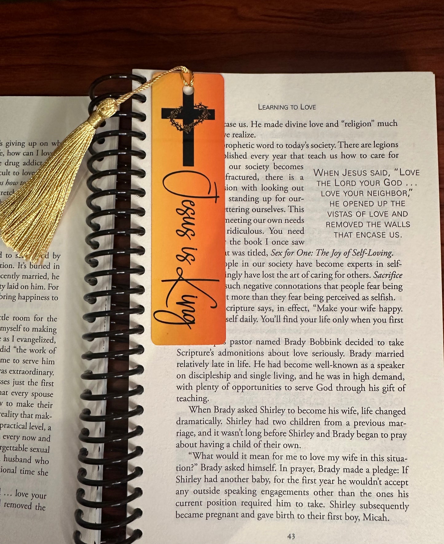 Jesus Is King – Faith-Inspired Christian Bookmark