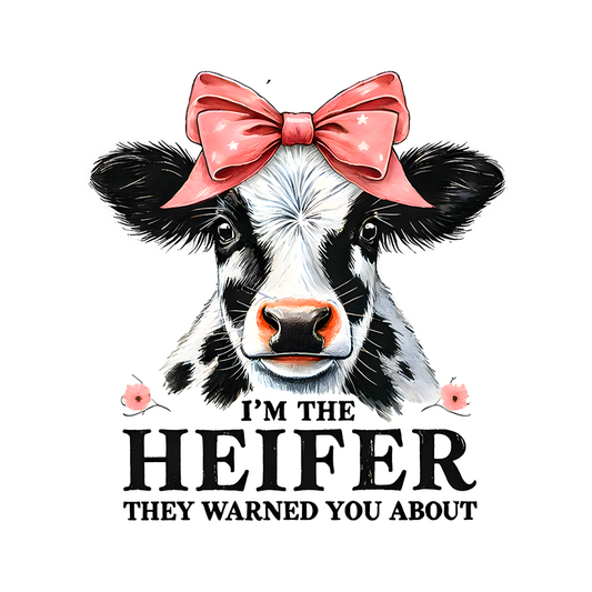 I'm the Heifer They Warned You About Car Coaster