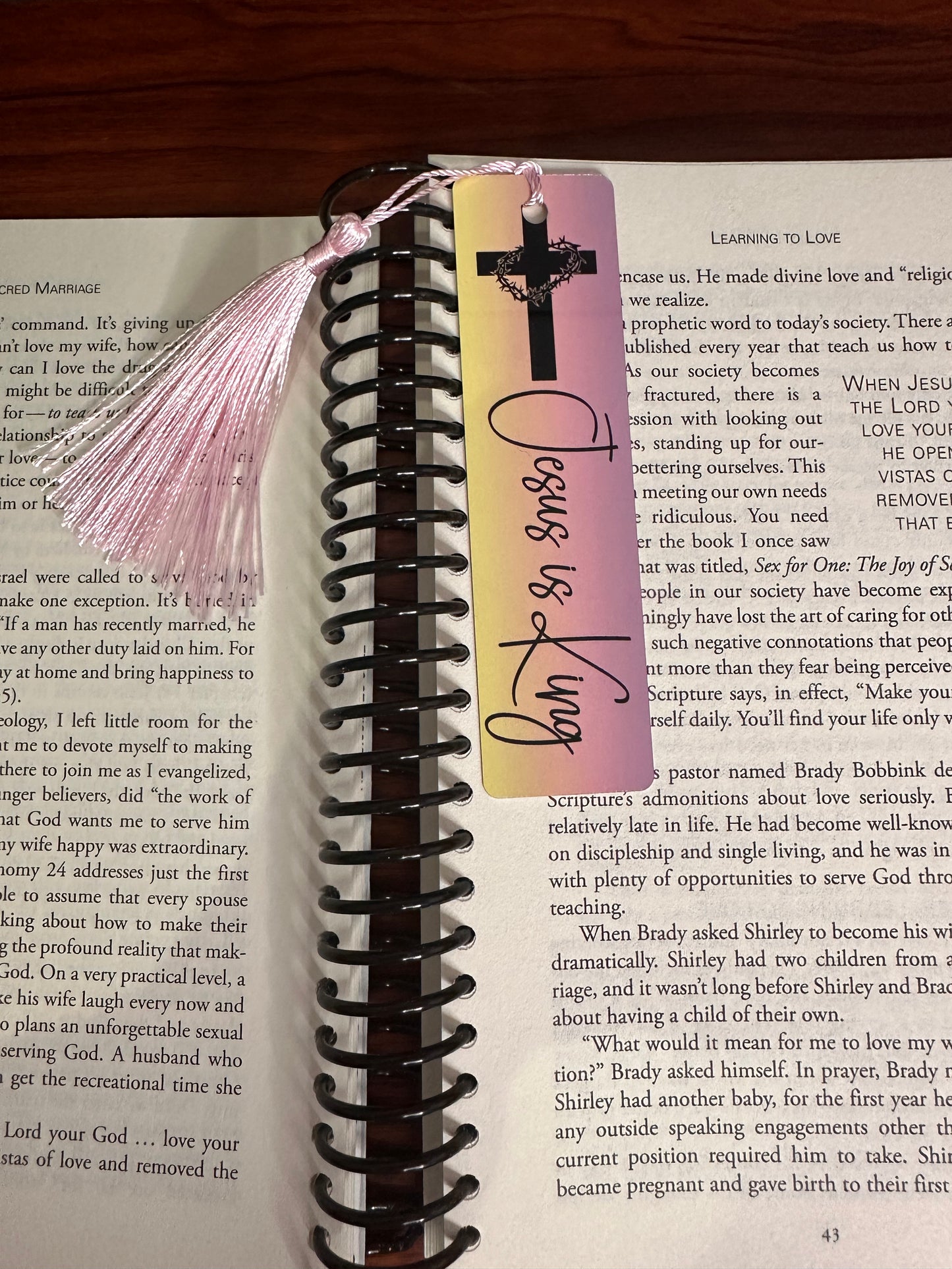 Jesus Is King – Faith-Inspired Christian Bookmark