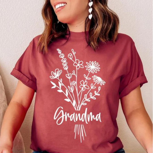 Floral Grandma Tee