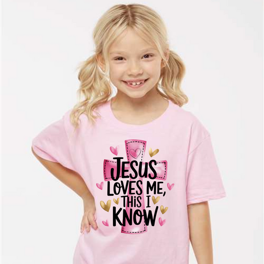 Jesus Loves Me – Girls Faith Tee